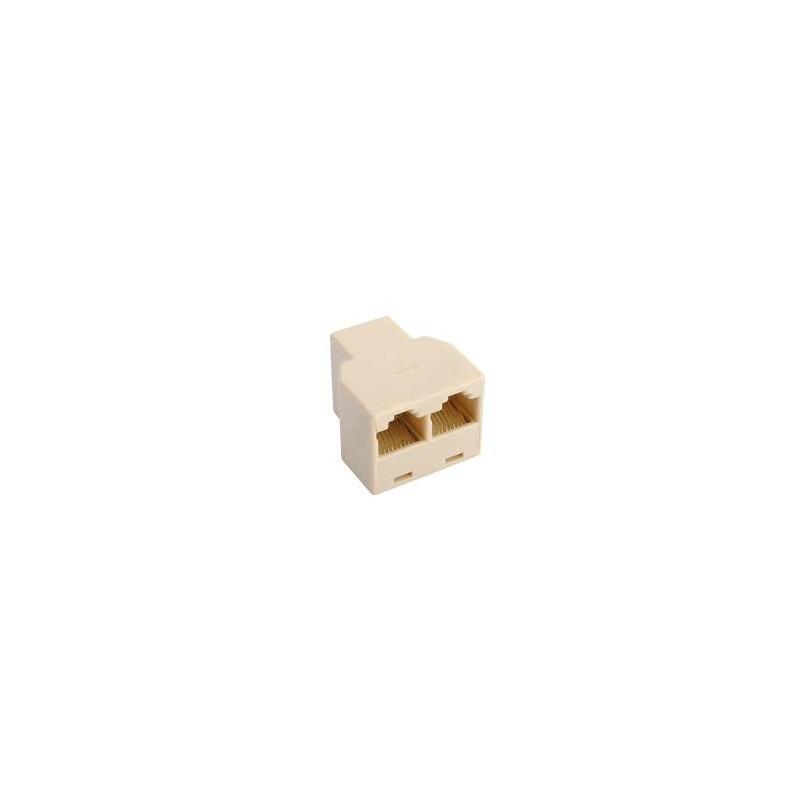 ADAPTADOR H-2H RJ45-RJ45 MARFIL     ERSYS