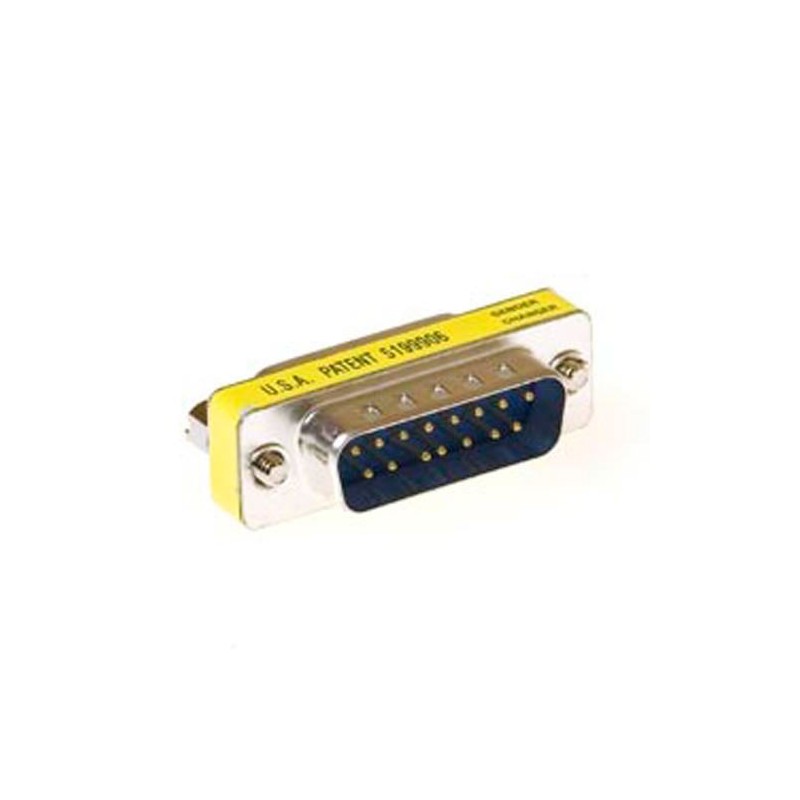 ADAPTADOR SUBD 15P M - 15P M DOS FILAS ECS