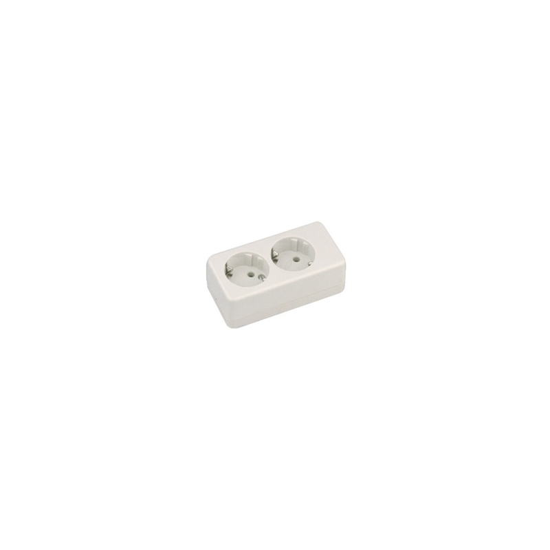 PDU BASE MULTIPLE 2T S/INT Y S/CABLE BLANCA
