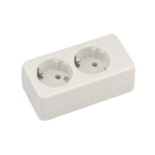 PDU BASE MULTIPLE 2T S/INT Y S/CABLE BLANCA
