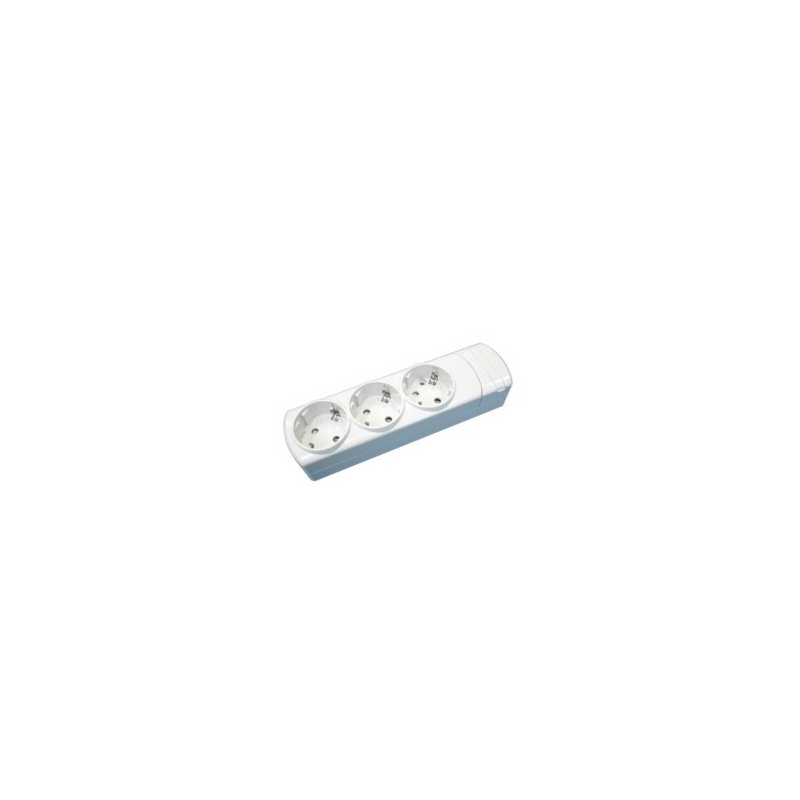 PDU BASE MULTIPLE 3T S/INT Y S/CABLE BLANCA