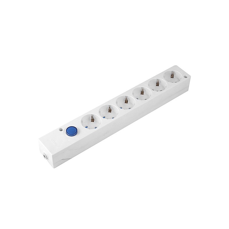 PDU BASE MULTIPLE 6 T SIN CABLE C/INT BL BM140803