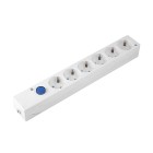 PDU BASE MULTIPLE 6 T SIN CABLE C/INT BL BM140803