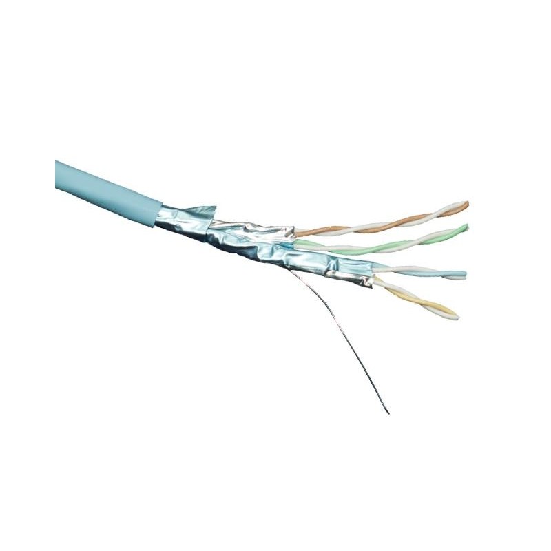 CABLE F/FTP C6A 4X2 HF1 AZUL B500M 100-196EXC