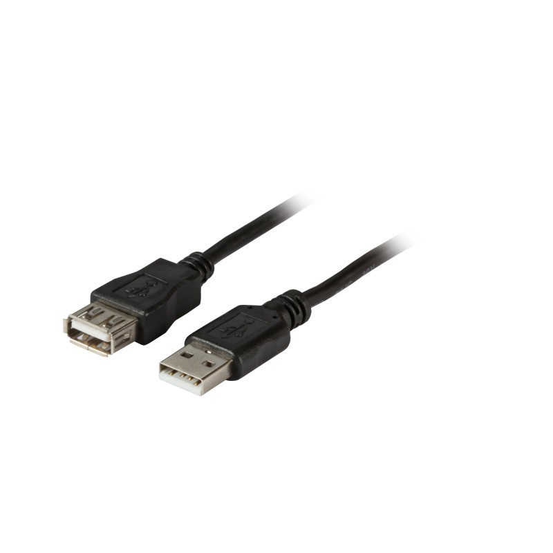 CABLE USB 2.0 MACHO "A" - HEMBRA "A" 1,8M