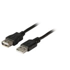CABLE USB 2.0 MACHO "A" - HEMBRA "A" 1,8M