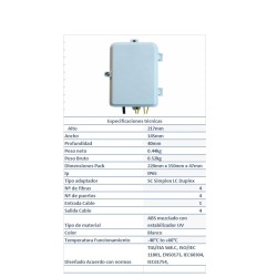 CAJA FO CTO EXT. 4SC 1E  IP65 W37 ECB00 EFS