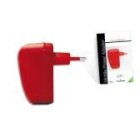 CARGADOR CORRIENTE  P/2USB ROJO  TW