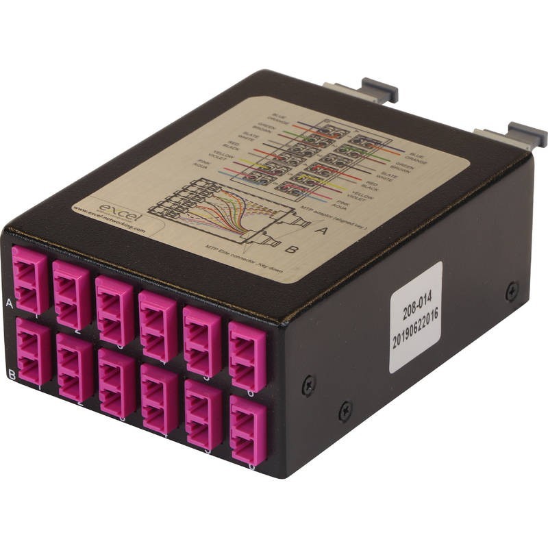 CASSETTE HD OM4 MTP FIBRE 12D LC-24CORE 208-014