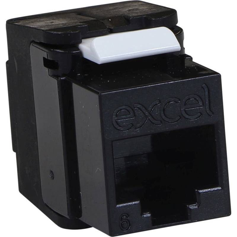 CONECTOR (H) UTP C6 NEG. 180º TOOL-FREE 100-215-BK