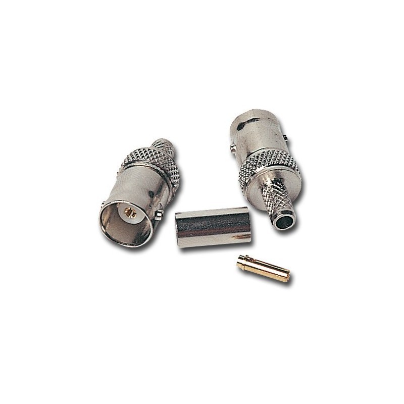 CONECTOR BNC HEMBRA CRIMPAR RG-59