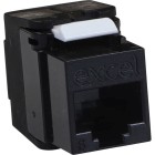 CONECTOR HEMBRA UTP C6 ANG NEGRO EXCEL 100-213-BK