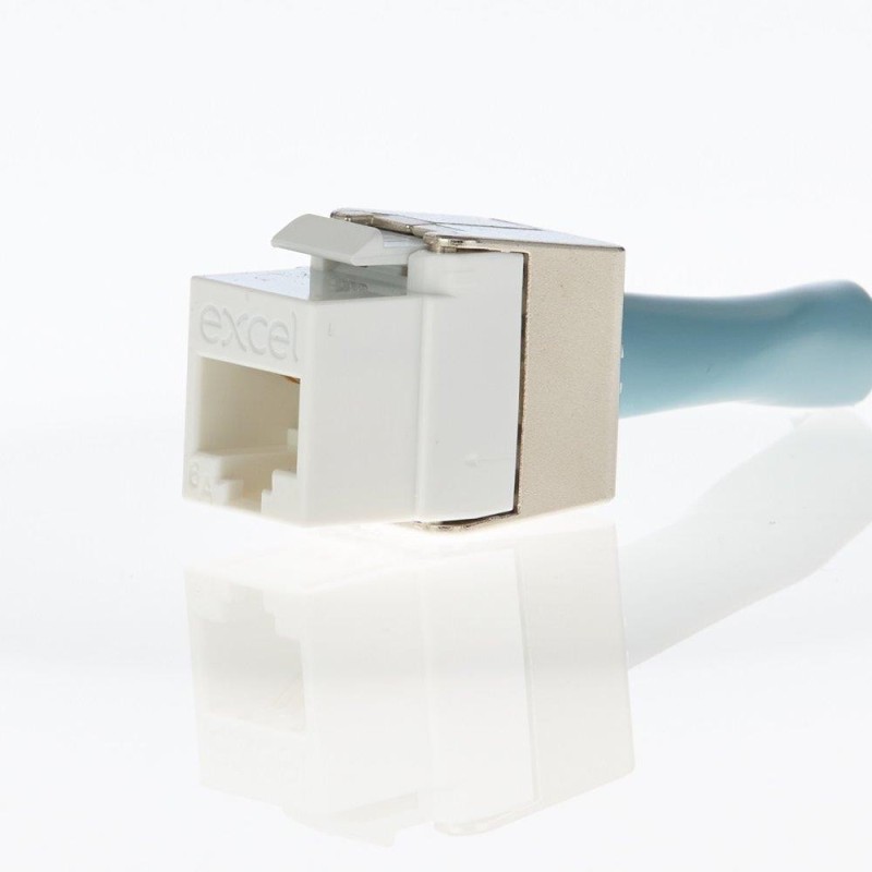 CONECTOR HEMBRA UTP C6A BLANCO 100-182-WT EXC