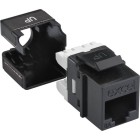 CONECTOR HEMBRA UTP C6A NEGRO 100-156-BK EXC