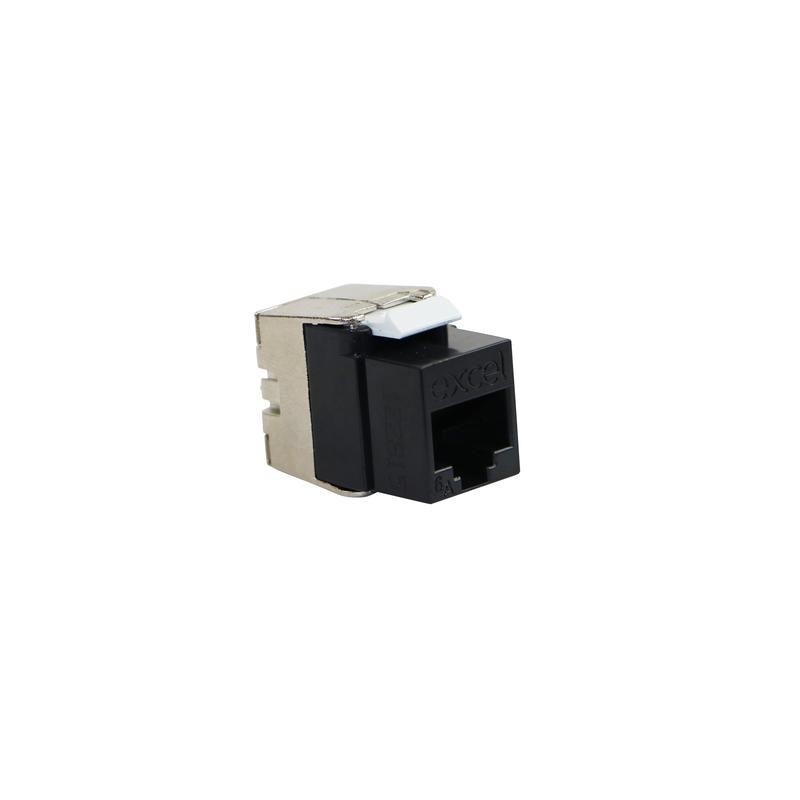CONECTOR HEMBRA UTP C6A TOOL-FREE NEGRO 100-182-BK