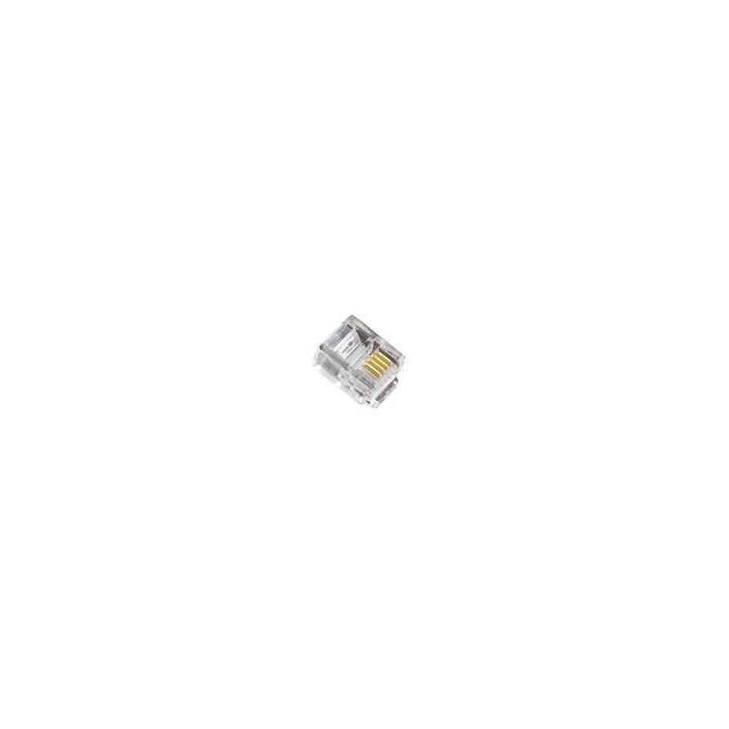 CONECTOR MACHO RJ11(4VIAS)C3    ECS