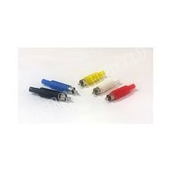 CONECTOR RCA MACHO ROJO PVC