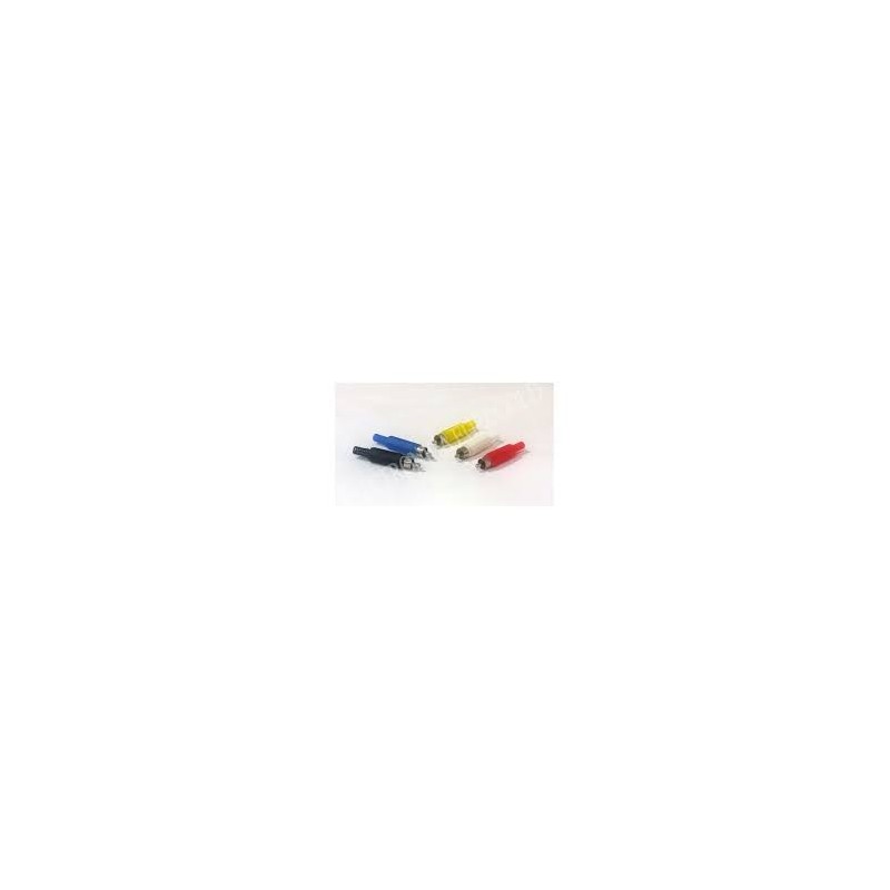 CONECTOR RCA MACHO ROJO PVC