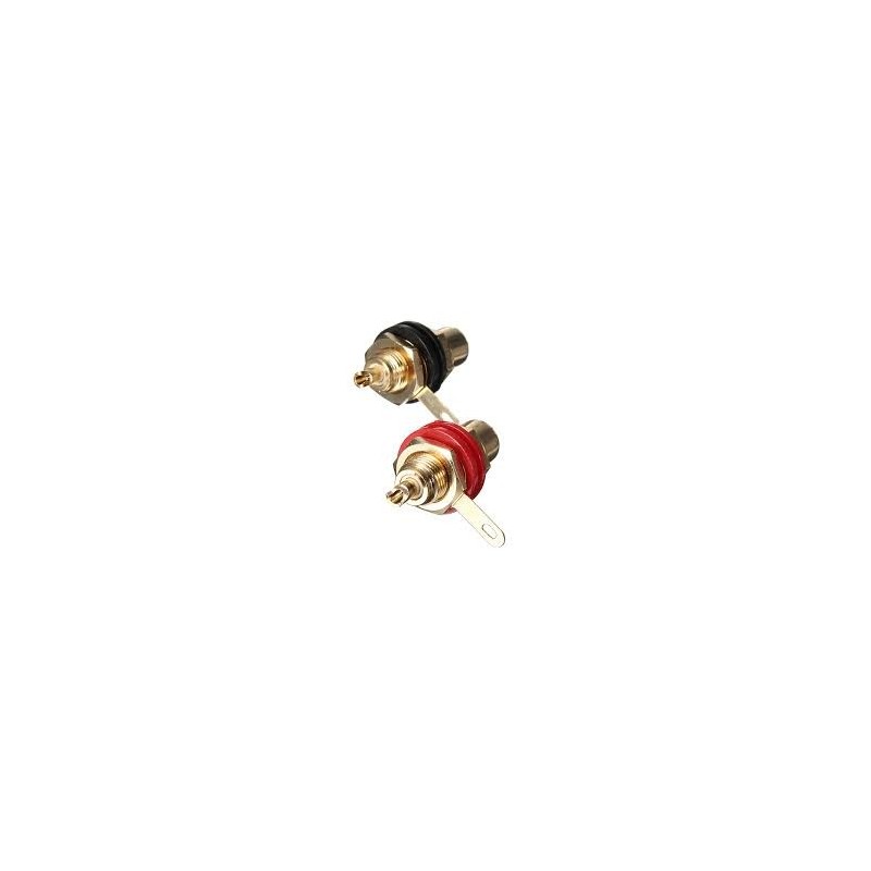 CONECTOR RCA TIPO CHASIS BLANCO