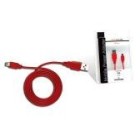 CORDON CORRIENTE MINI USB 1 MT ROJO TW
