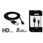 CORDON HD MICRO USB IPHONE 1,5 MT NE FCM17200