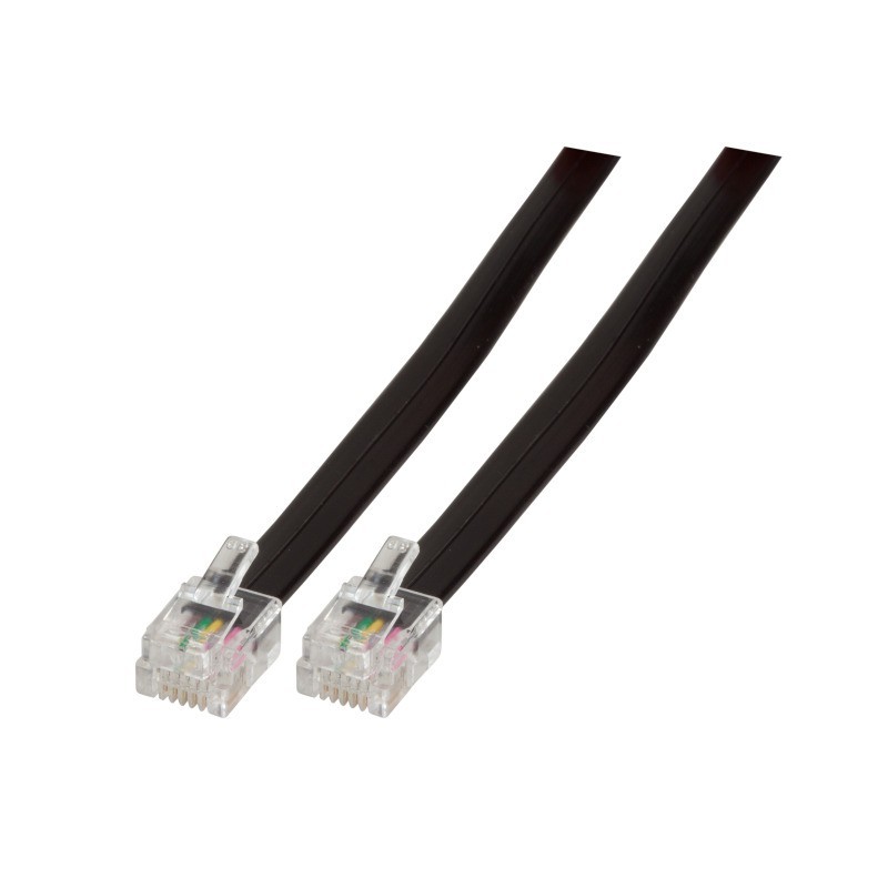 CORDON TELEF.RJ11/RJ11 4V 4,5MT ECS 1-0380 N