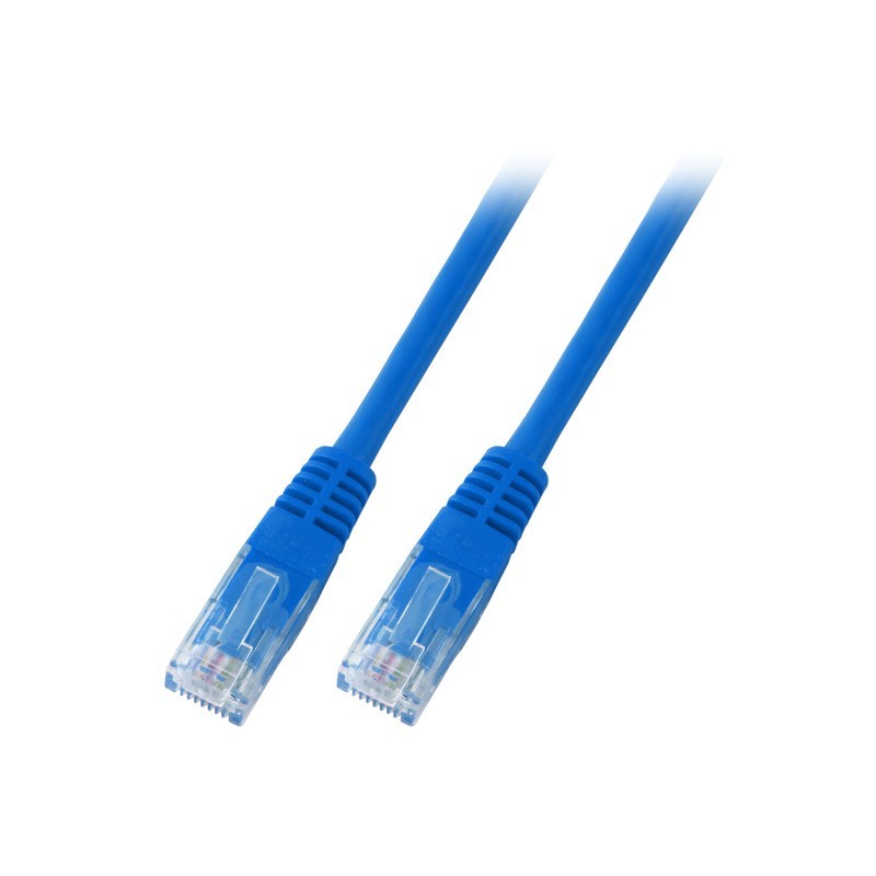 CORDON UTP C6+ 0,5M AZUL  LSZH ECOLAN K8104BL.0.5