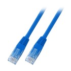 CORDON UTP C6+ 0,5M AZUL  LSZH ECOLAN K8104BL.0.5