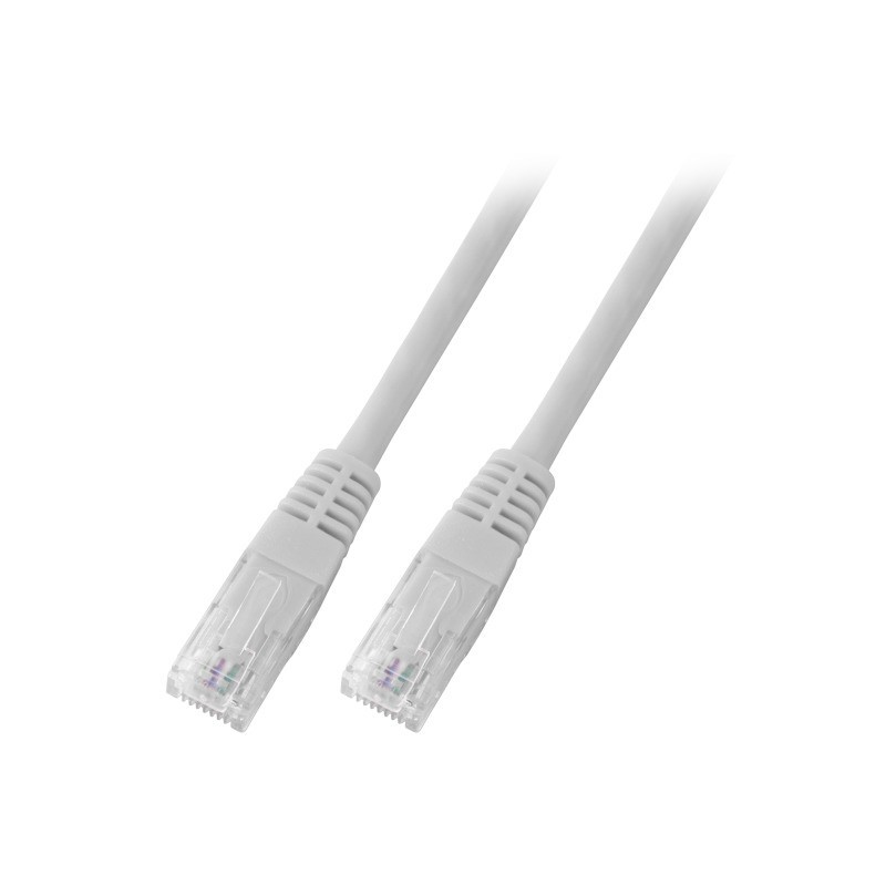 CORDON UTP C6+ 0,5M BLANCO LSZH  ECOLAN