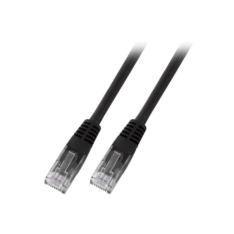 CORDON UTP C6+ 003M NEGRO LSZH  ECOLAN