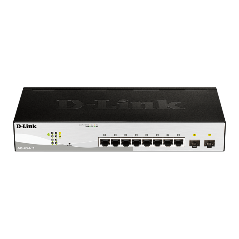 SWITCH 8P 10/100/1000 +2SFP DGS-1210-10 DL