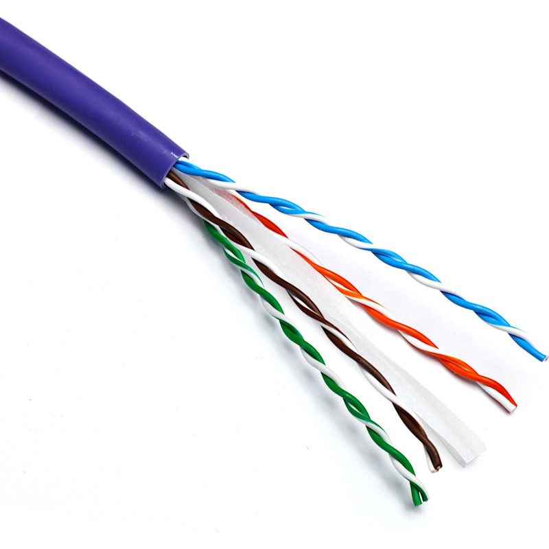 CABLE UTP C6 4X2 HF1 24AWG VIOL 305M DCA 100-080