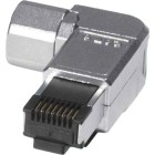 CONECTOR MACHO ANGULADO STP  RJ45 C6A  100-144