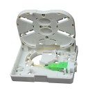 ROSETA PARED 80X80 CON 1SC/APC+1PIGTAILSC/APC FTTH