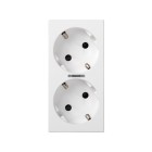 TAPA BASE DOBLE SCHUKO C/VISOR S/LED 50011841-030