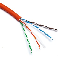 CABLE UTP C6 NARANJA 23AWG...