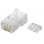 CONECTOR MACHO RJ45 UTP C6A C/PEINE ECS