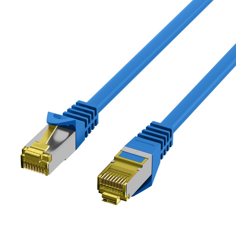 CORDON S/FTP C7/C6A 0,25M AZUL LSZH MK7001.0,25BL
