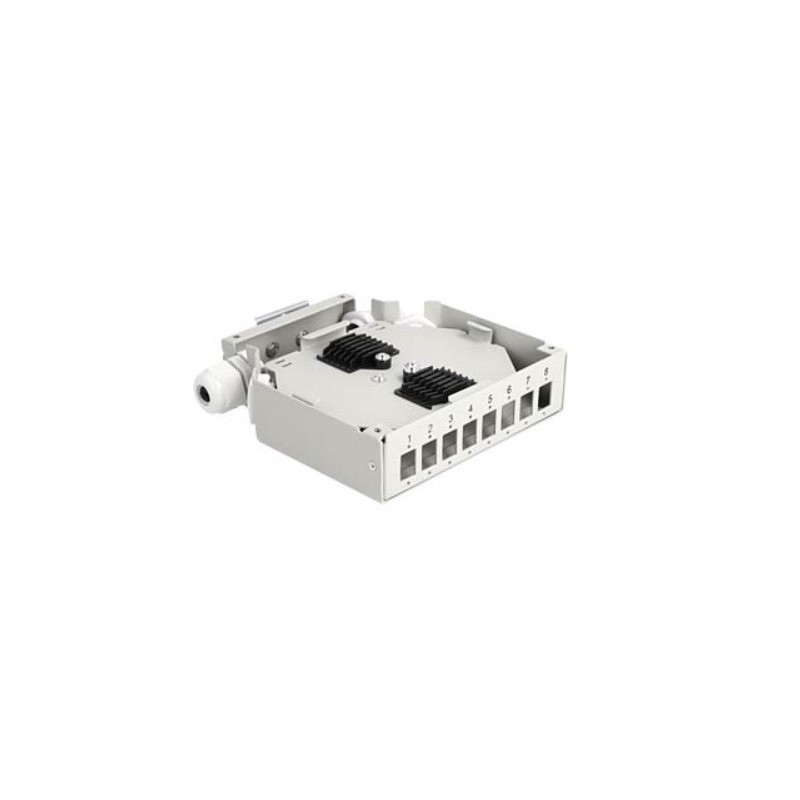 CAJA FO INT. CARRIL DIN 8SC (SIN TAPONES) DIN 8-SC