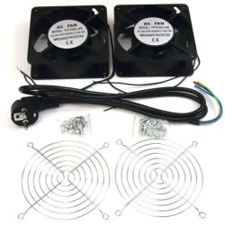 TAPA 2 VENTILADORES 12CM...