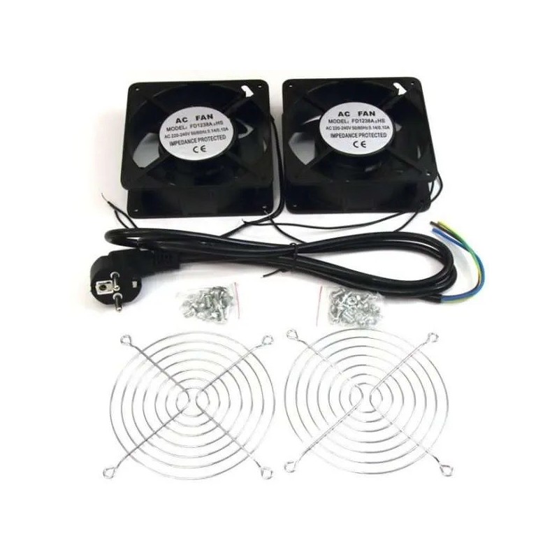 TAPA 2 VENTILADORES 12CM  P/TECHO RAC-00003-ST PPG