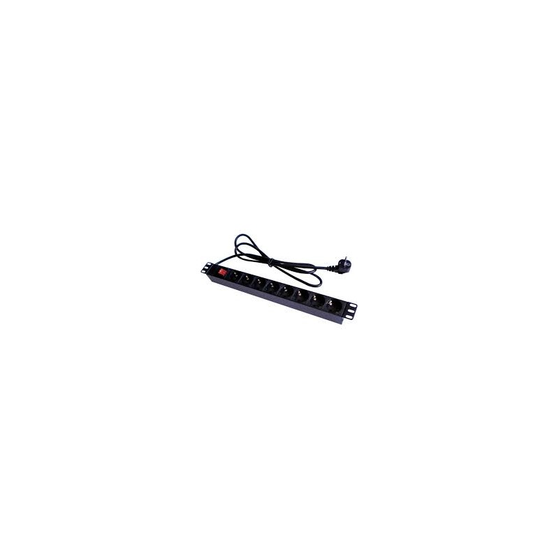 PDU PANEL 19" 8 SCHUKOS C/INT NEGRO CIDN   ERS