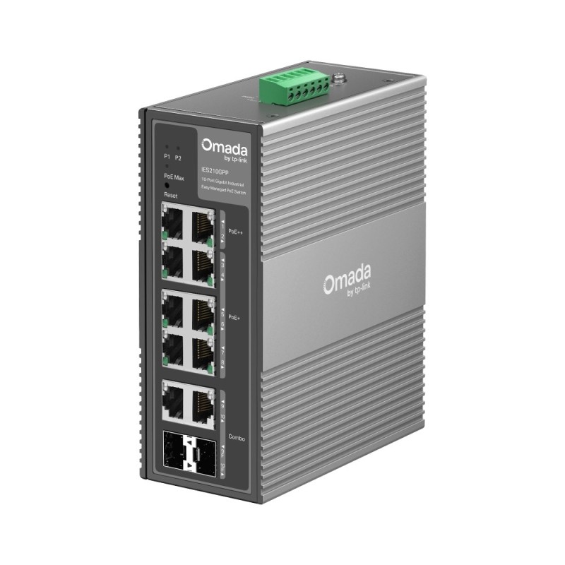 SWITCH IND DIN 8PX1G(2 POE++/6 POE+)2SFP IES210GPP