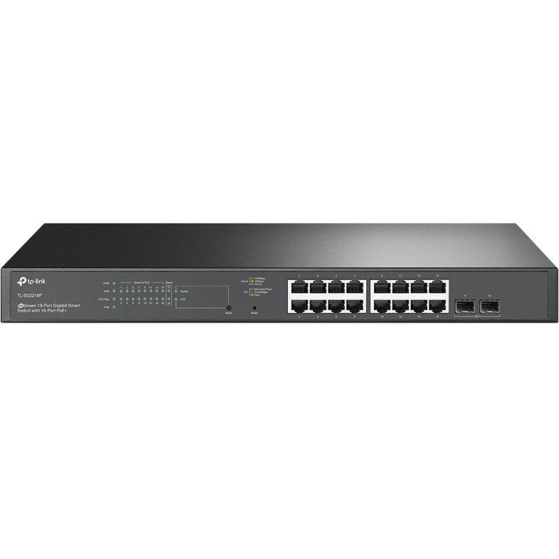 SWITCH 16P 1000MBPS POE+2SFP TL-SG2218P