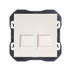 TAPA RJ45 DOBLE SIN...