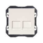 TAPA RJ45 DOBLE SIN CONECTOR 20000088-190