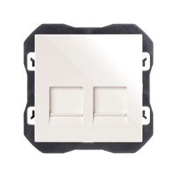 TAPA RJ45 DOBLE SIN...