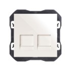 TAPA RJ45 DOBLE SIN CONECTOR 20000088-090