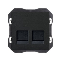 TAPA RJ45 DOBLE SIN...