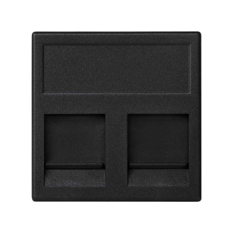 PLACA K45 C/VENT. P/2RJ45 KEYST.  KB76/14